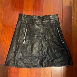 Women h and m leather skirt